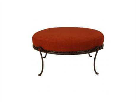 STURDY AND COMFY OTTOMANS WROUGHT IRON PATIO CHAIRS