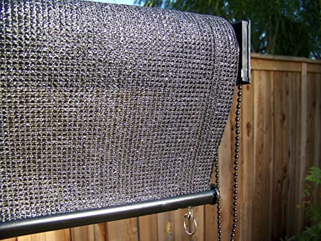 WOVEN ROLL UP PATIO SHADES