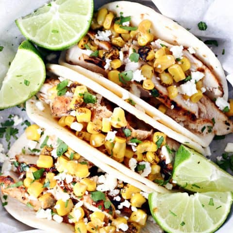 Grilled Chicken Street Corn Tacos