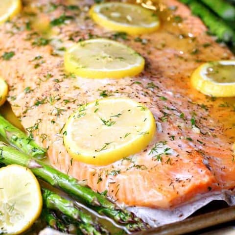 Sheet Pan Salmon and Asparagus