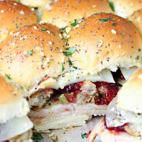 Leftover Thanksgiving Turkey Sliders