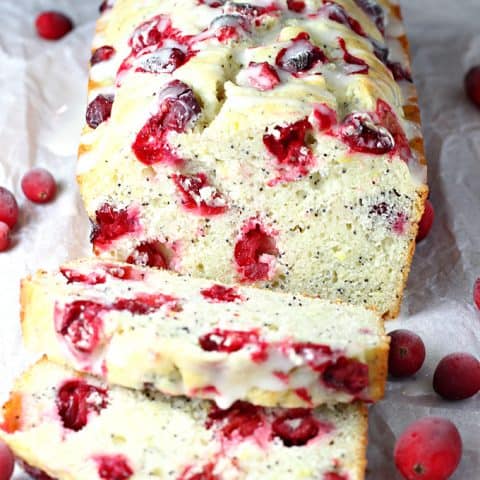 Cranberry Lemon Poppyseed Bread