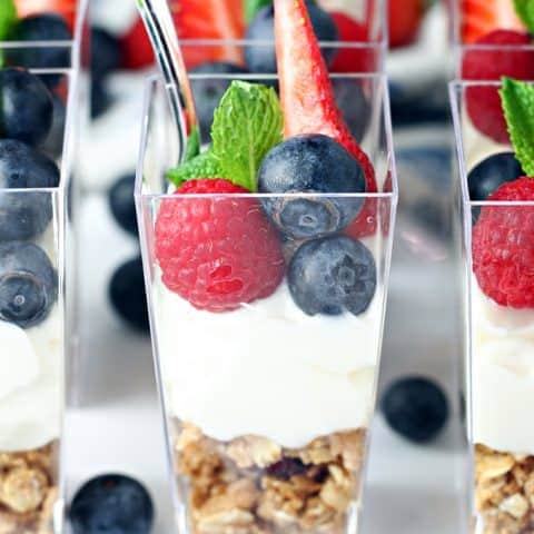 Mini Fruit and Yogurt Parfaits