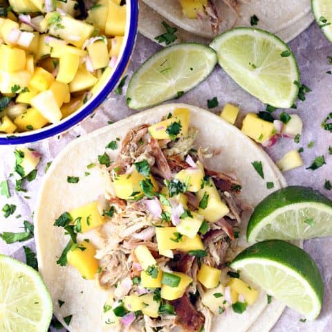 Slow Cooker Cuban Mojo Pork Tacos
