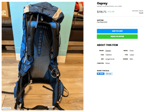 WHERE TO FIND CHEAP AND USED CAMPING GEAR NEAR CHICAGO 10_2021 image 1
