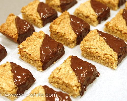 Chocolate Flapjacks recipe sew white 1