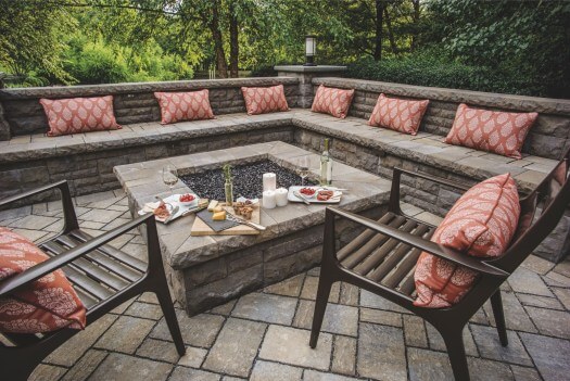 DEEP SEAT PATIO CUSHIONS IDEAS AND FIRE PIT SEAT WALLS