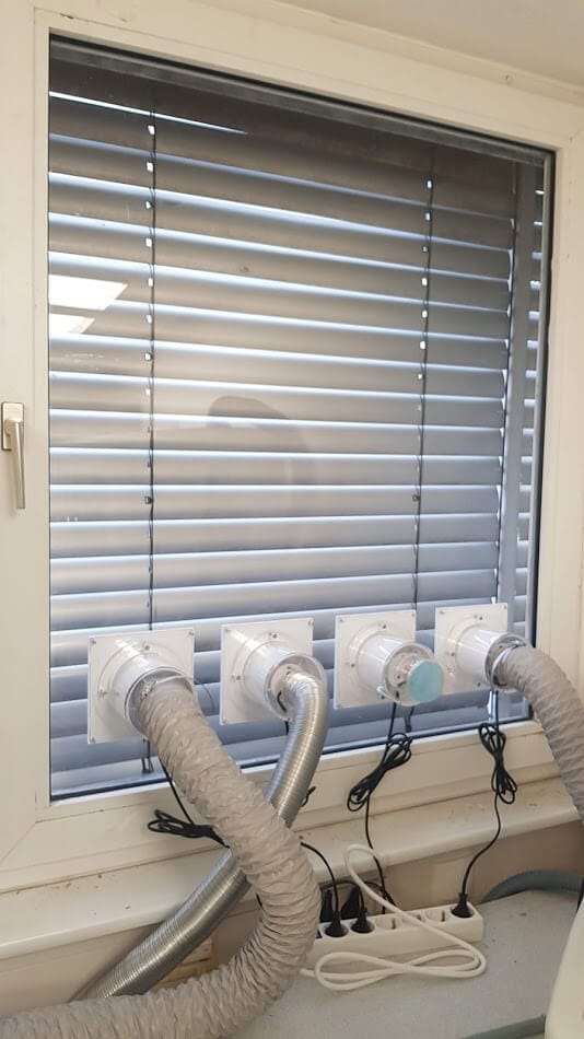 mobiles Klimagerät Fensterabdichtung 2 Klima und Lüftungsdurchlass