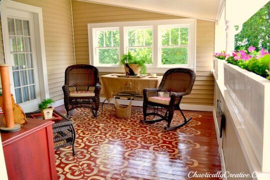 RED BRICKS AND SAND PORCH FLOOR IDEAS