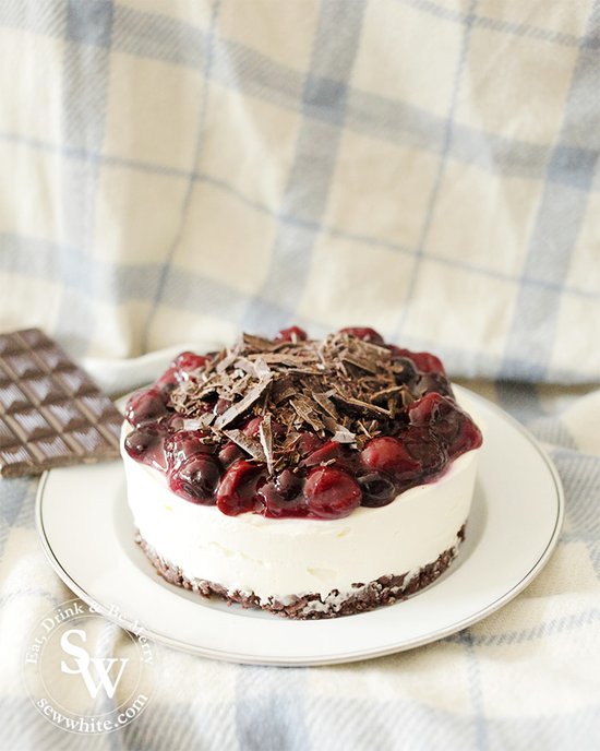 Black Forest Cheesecake ready to be served