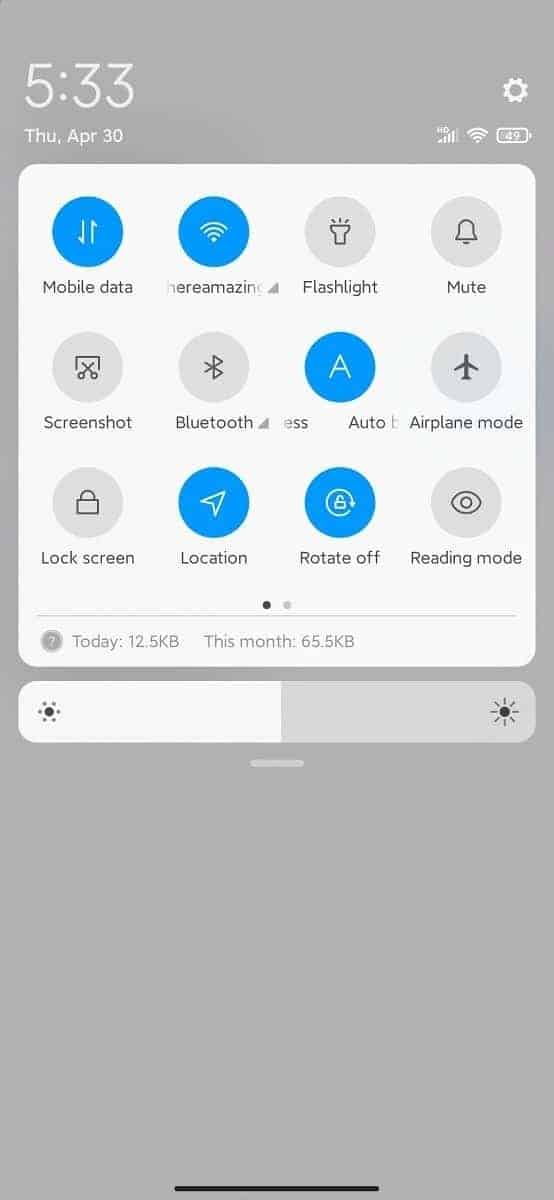 MIUI 12 Global, MIUI 12 smartphone