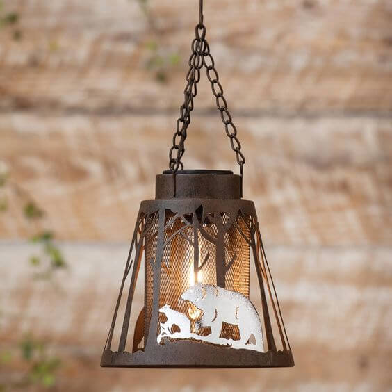 BEAR LANTERN SOLAR PORCH LIGHT IDEAS