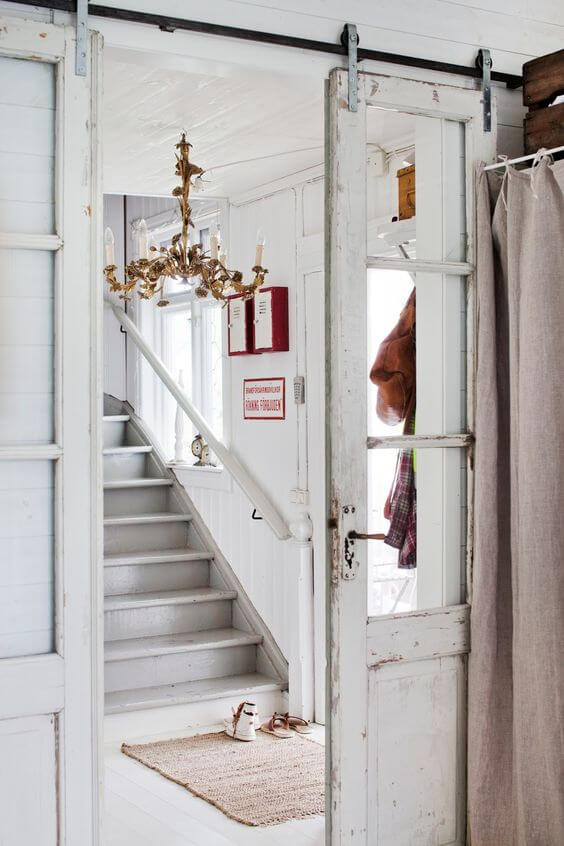 WHITEWASHED SLIDING DOORS IDEAS FOR PATIO