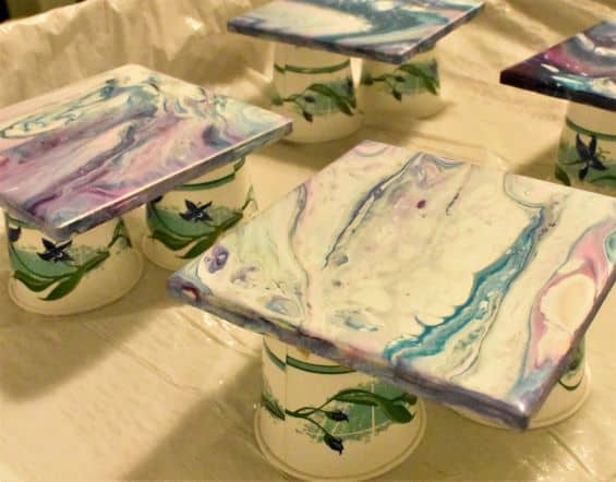 Diy Marbled Resin Coasters With Acrylic Pouring Homebody Hall