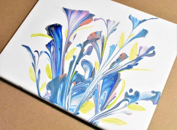 Easy String Pull Painting Flowers For Beginners Homebody Hall