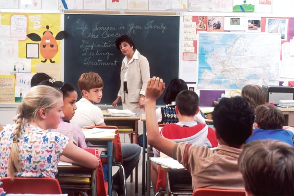 Elementary School Classroom Virus Transmission