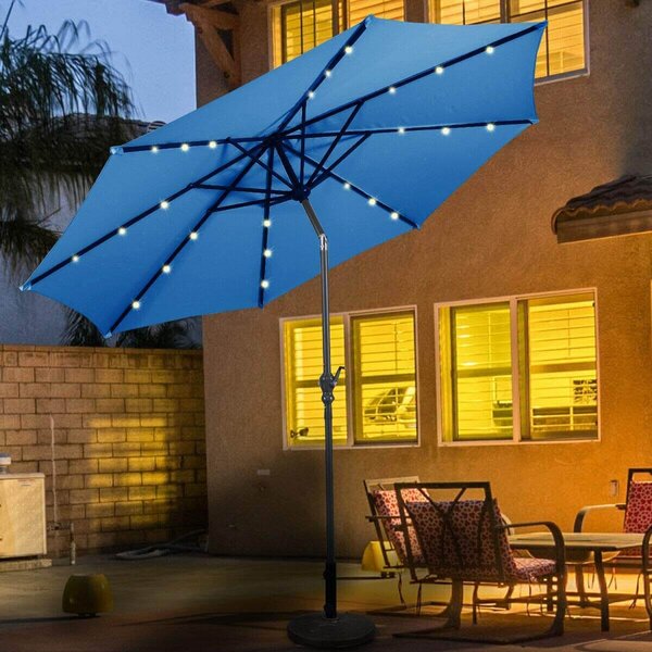 PREMIUM QUALITY SOLAR PATIO UMBRELLA