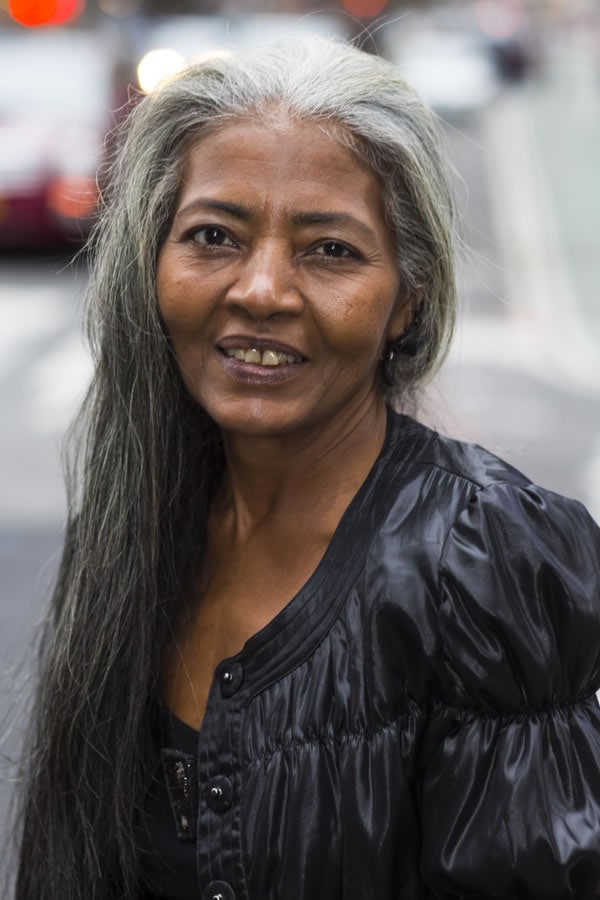 Celebrating Women Over 40 With Long Grey Hair