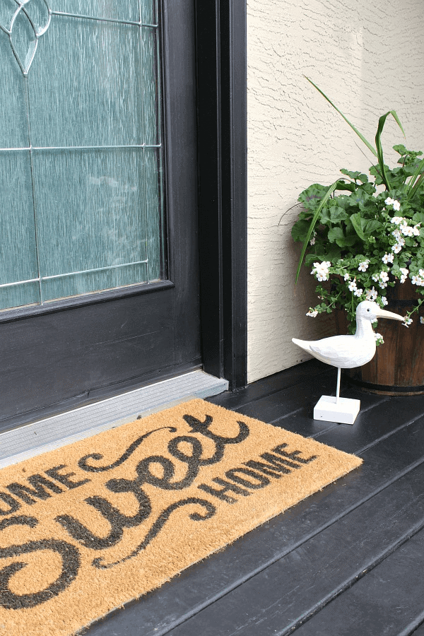 DOORMAT WELCOME SIGN FRONT PORCH DECORATING IDEAS FOR SUMMER