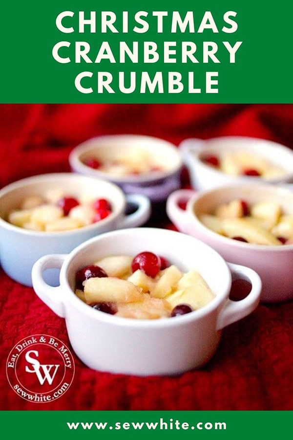 Christmas cranberry crumble recipe