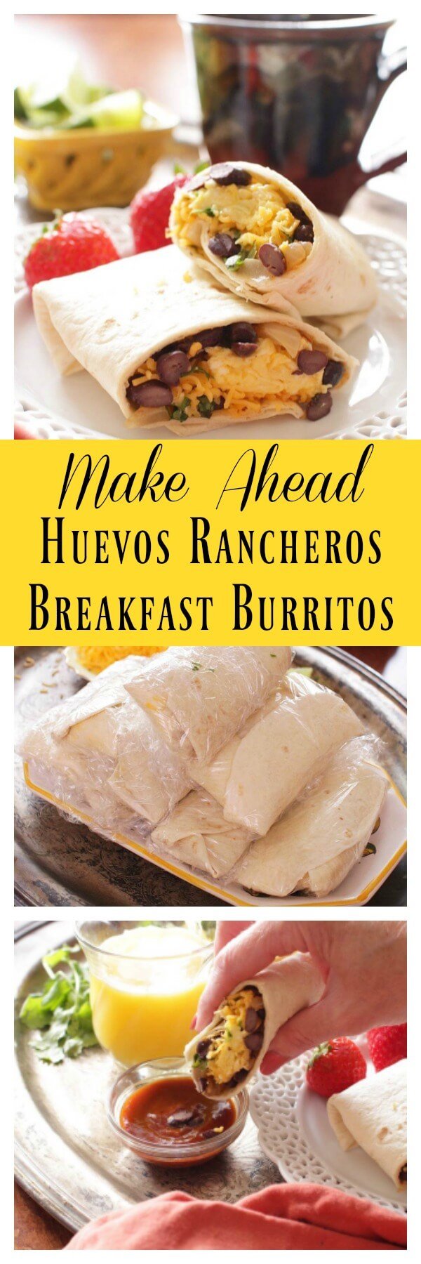 Freezer Breakfast Burritos Recipe One Dish Kitchen
