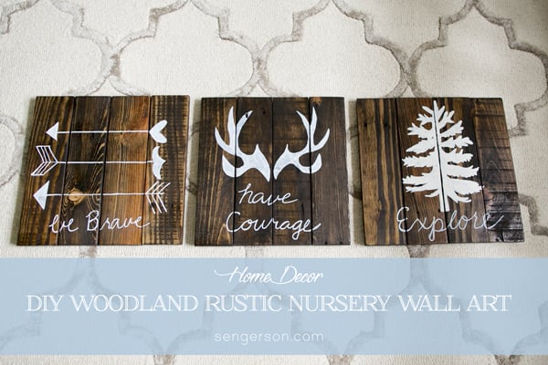 Diy Rustic Woodland Boy Nursery Decor
