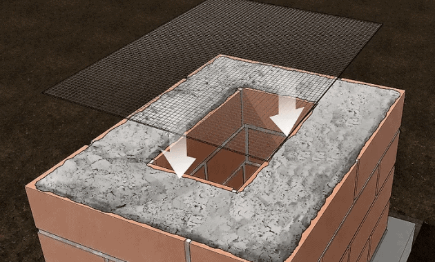 PORCH COLUMN BRICK BUILDING STEP BY STEP PUT WIRE