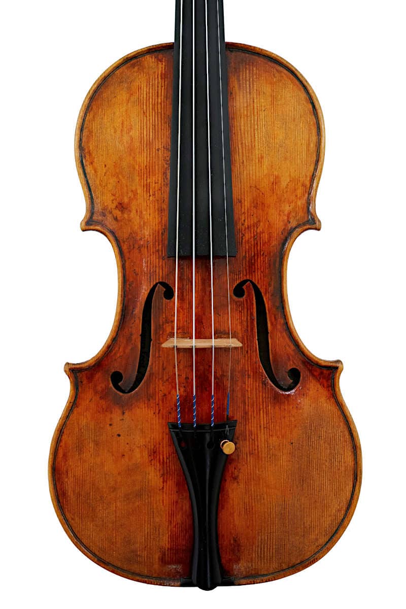 Front view of Guarneri Model Violin made in 2019