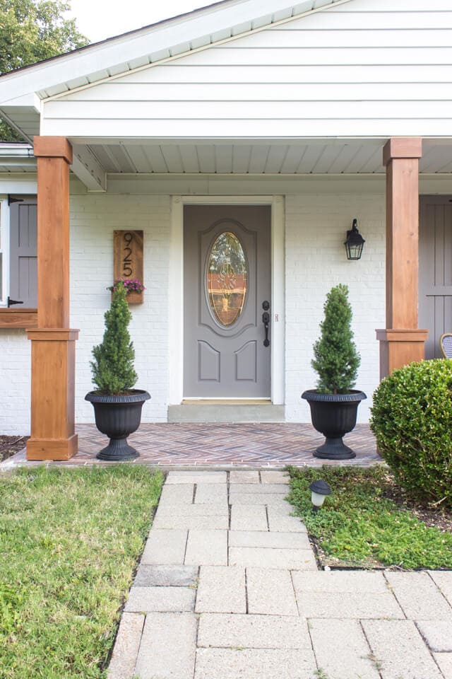 PORCH COLUMN MAKEOVER IDEAS BEEF IT UP AFTER