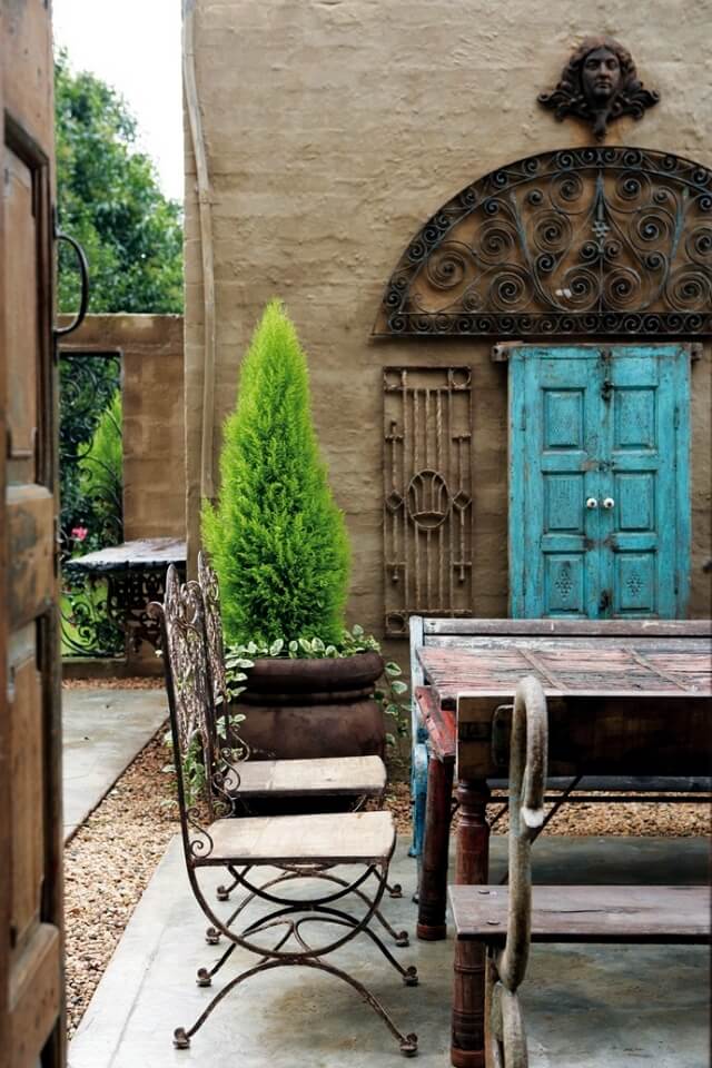 DINING TABLE WROUGHT IRON PATIO FURNITURE DESIGN IDEAS