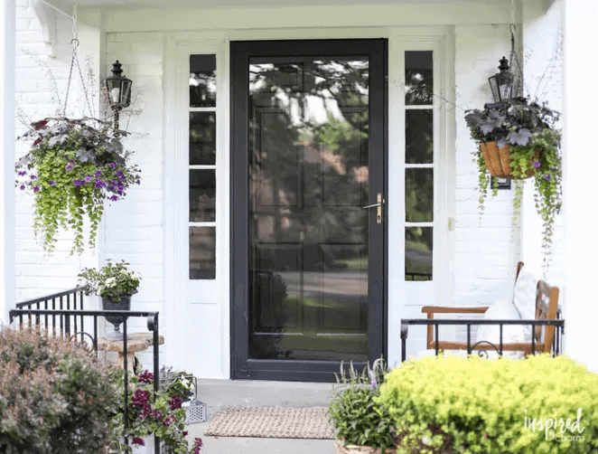 COZY SEATING AREA FOR SMALL FRONT PORCH DESIGN IDEAS