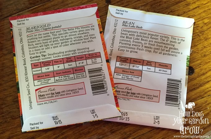seed packets