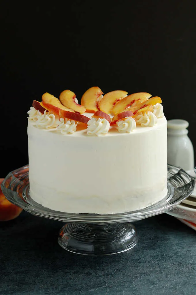 Peach Melba Cake Baking Sense