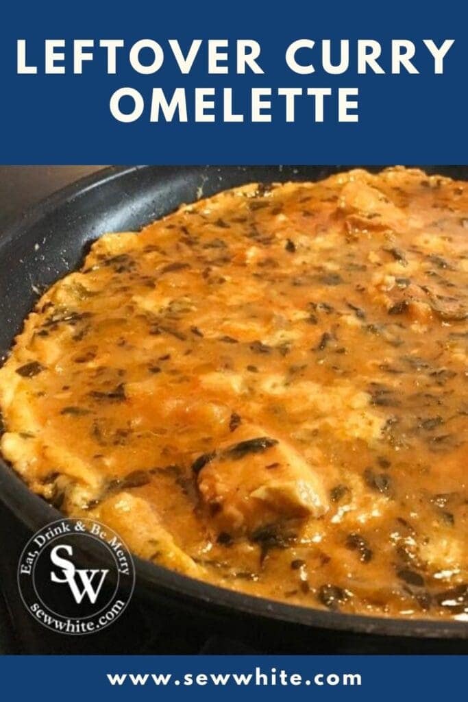 leftover curry omelette pin