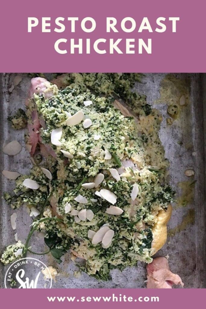 pesto roast chicken pin pinterest