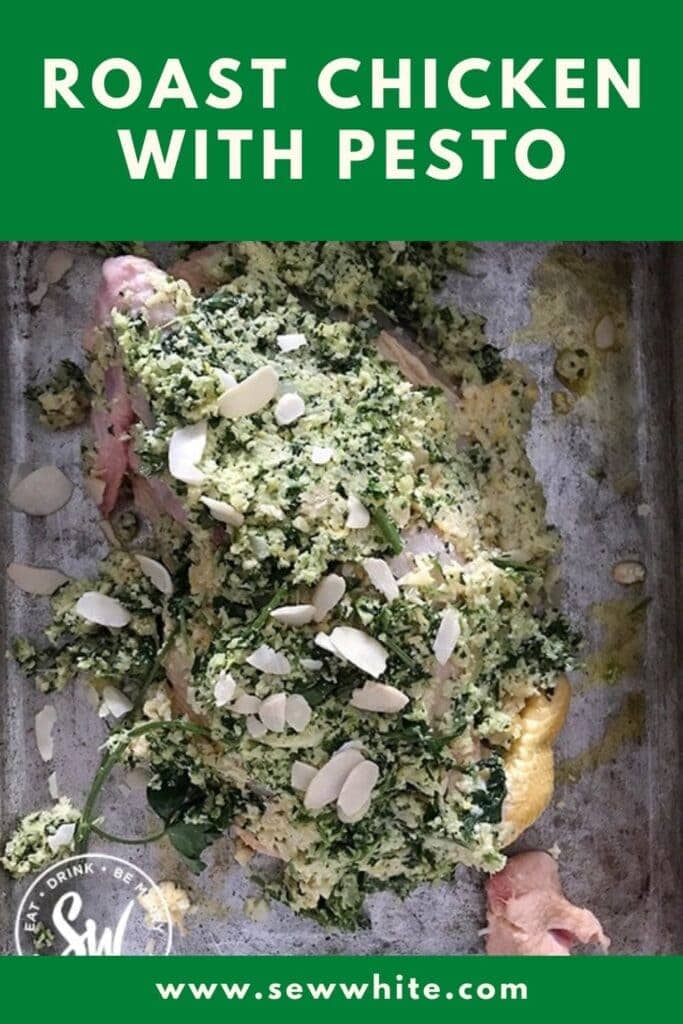 roast chicken with pesto