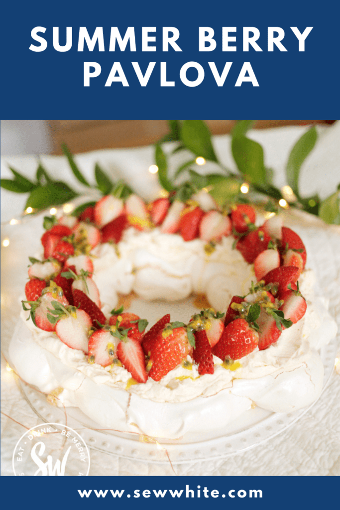 Strawberry Passionfruit Pavlova pin