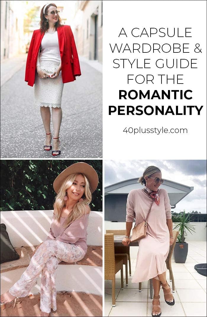 A capsule wardrobe and style guide for the romantic style personality | 40plusstyle.com