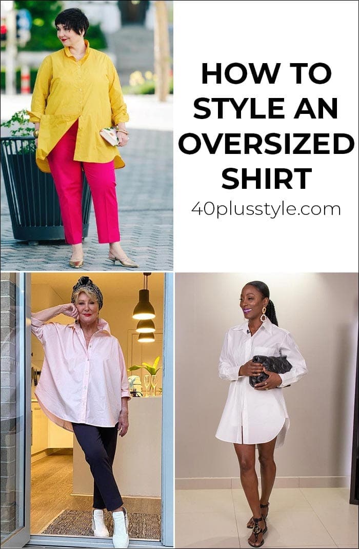 Cómo diseñar una camisa de gran tamaño para una silueta favorecedora | 40plusstyle.com