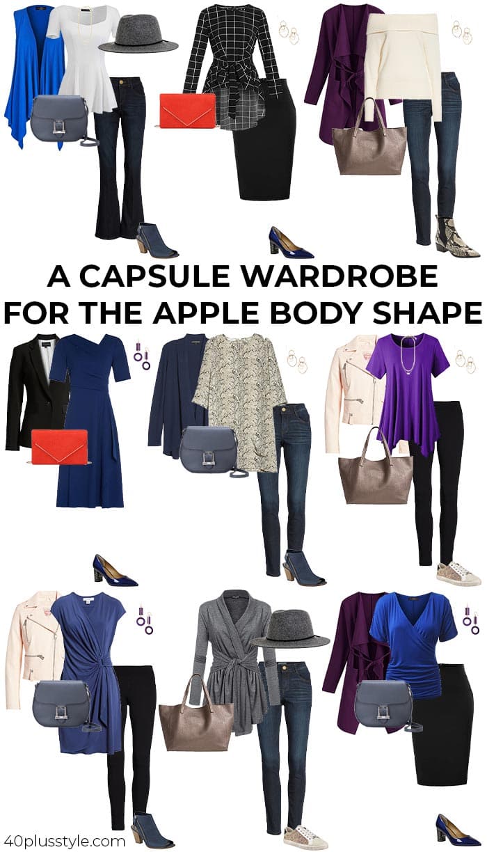 A capsule wardrobe for the apple body shape | 40plusstyle.com