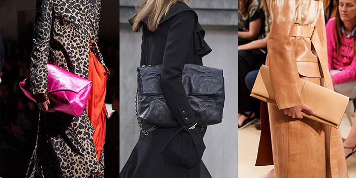 oversized clutch bags featured on the 2020 summer catwalks | 40plusstyle.com