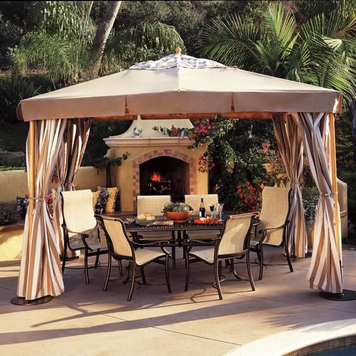 PATIO SET WITH UMBRELLA IDEAS CABANAS GARDEN PAVILLIONS