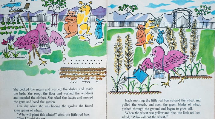 Andy Warhol's Illustrations for The Little Red Hen (1958) 1 Andy Warhol’s Illustrations