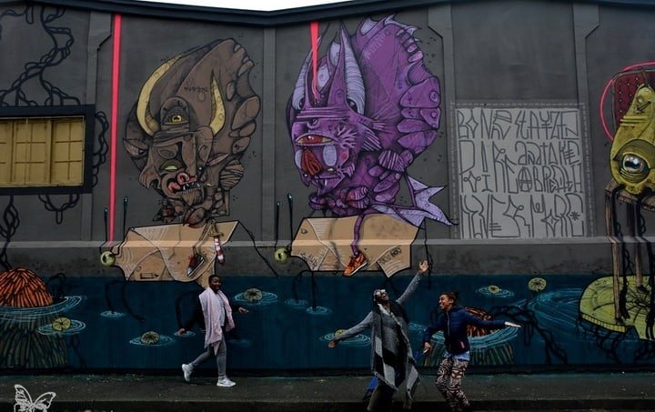100TAUR Massive Mural in Toulouse 1 100TAUR Massive Mural