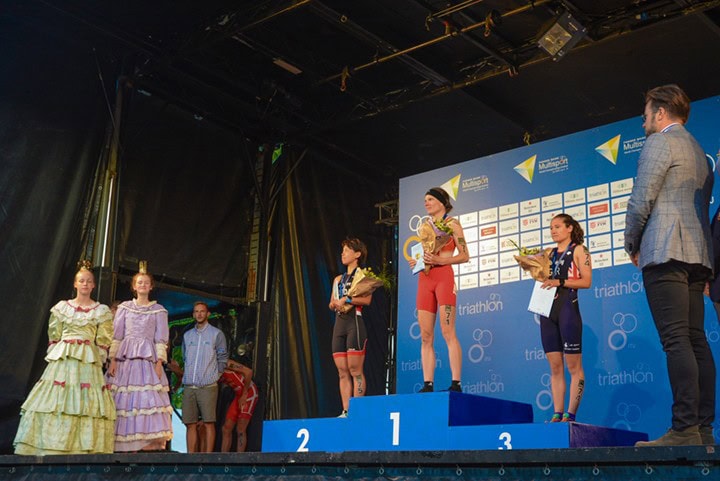 Siegerehrung der Weltmeisterschaft 2018 - Sabrina Illes gewinnt Gold