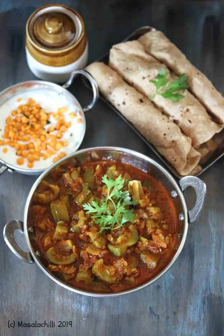 Turai Ki Sabzi Ridge Gourd Curry Masalachilli A Complete Vegetarian Food Experience Gobi shimla mirch subzi recipe or cauliflower capsicum fry recipe with step by step photos. turai ki sabzi ridge gourd curry