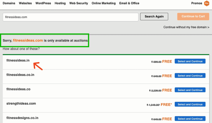 free domain