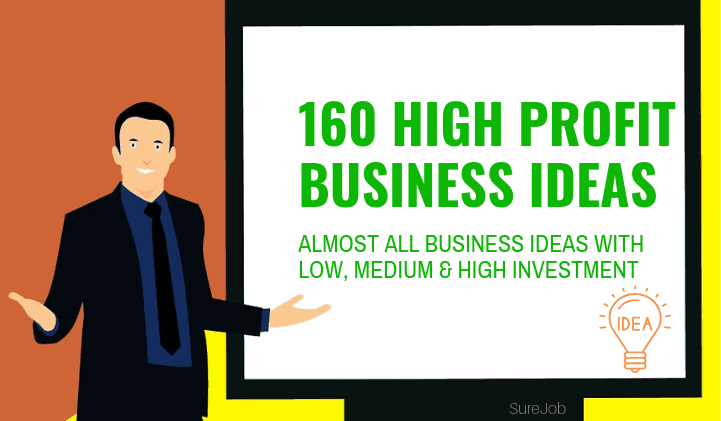 160 Business Ideas All With Low Medium High Investment Surejob