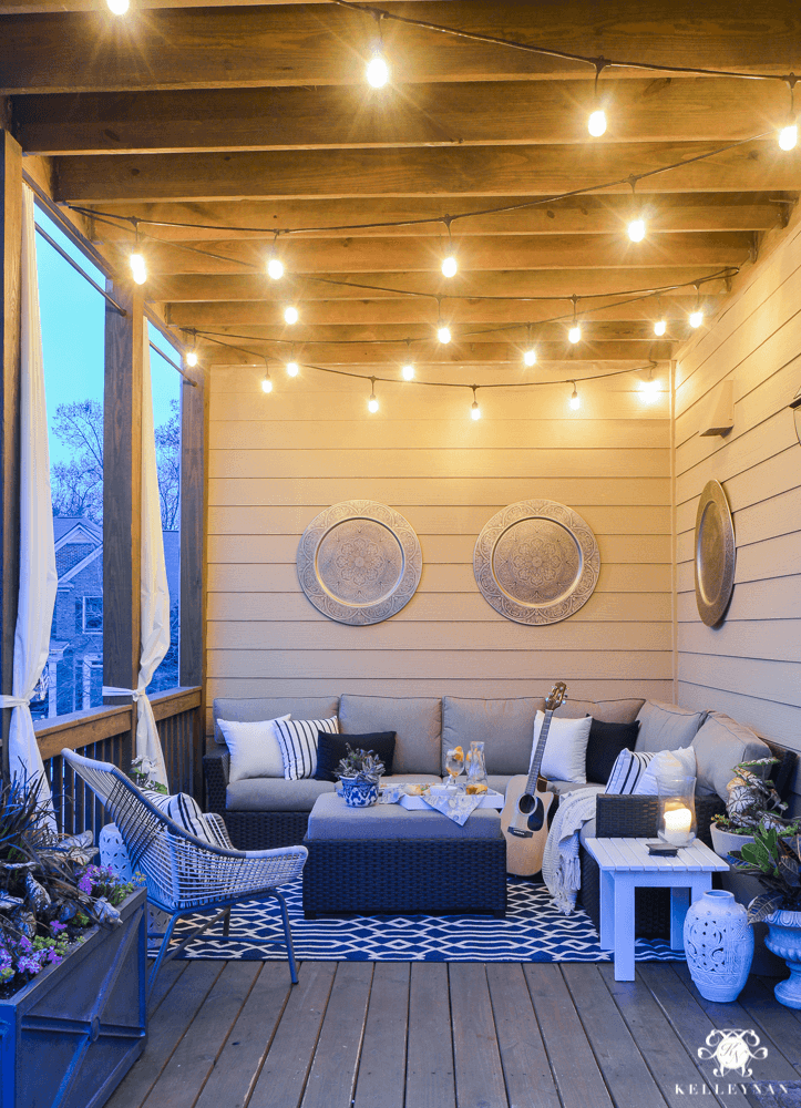 TWINKLE LIGHTS FOR PORCH PARTY DECOR IDEAS