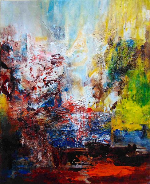 Pintura de Juan Sanchez "Mundos" No MAC 4 Juan Sanches
